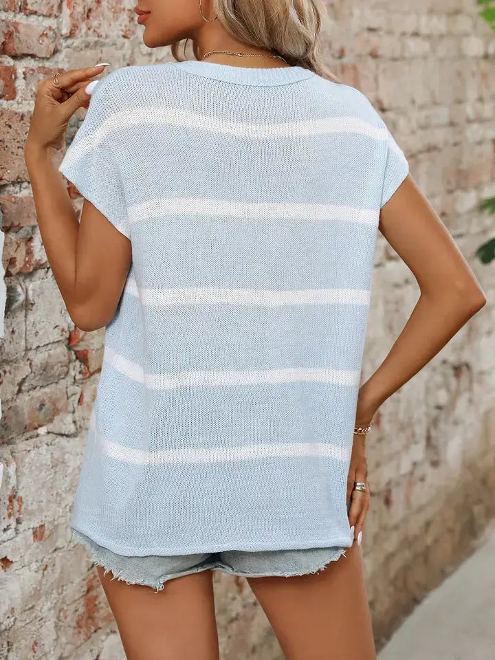 Round Neck Knit Sweater