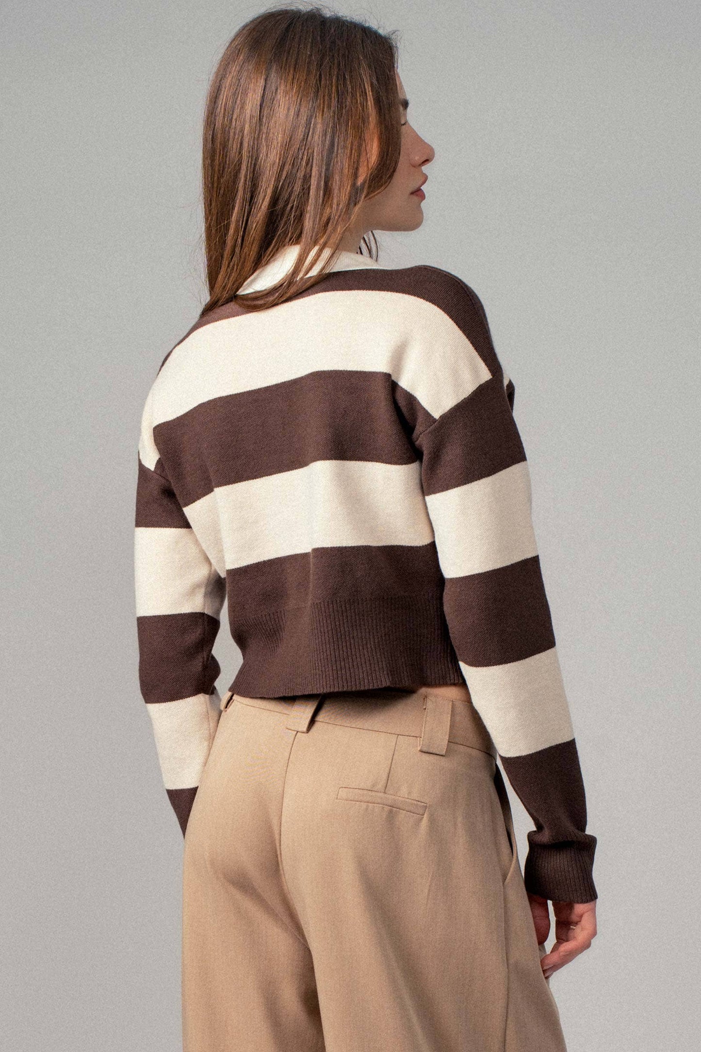 Collared Knit Top