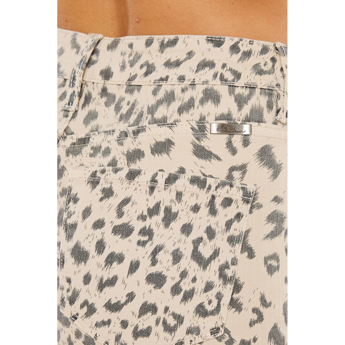 KanCan High Rise Leopard Shorts