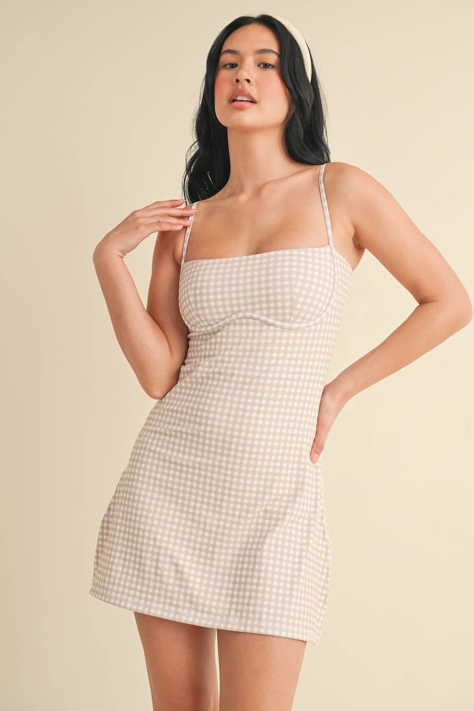 Gingham Print Dress