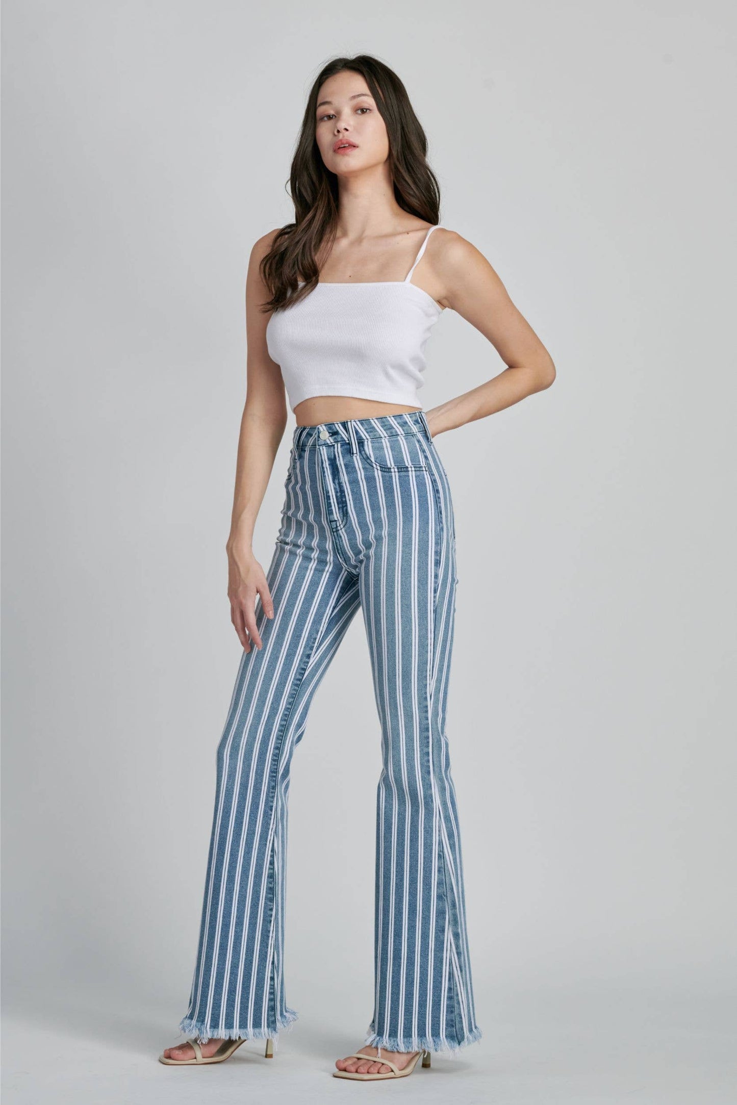 High Rise Frayed Hem