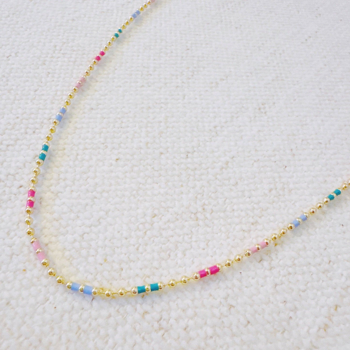Color Pop Ball Chain Necklace
