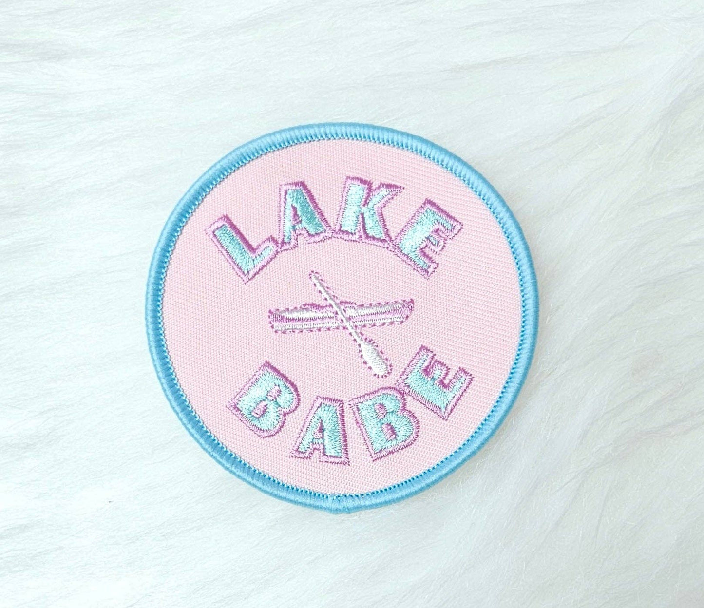 'Lake Babe' Boat Embroidery Patch