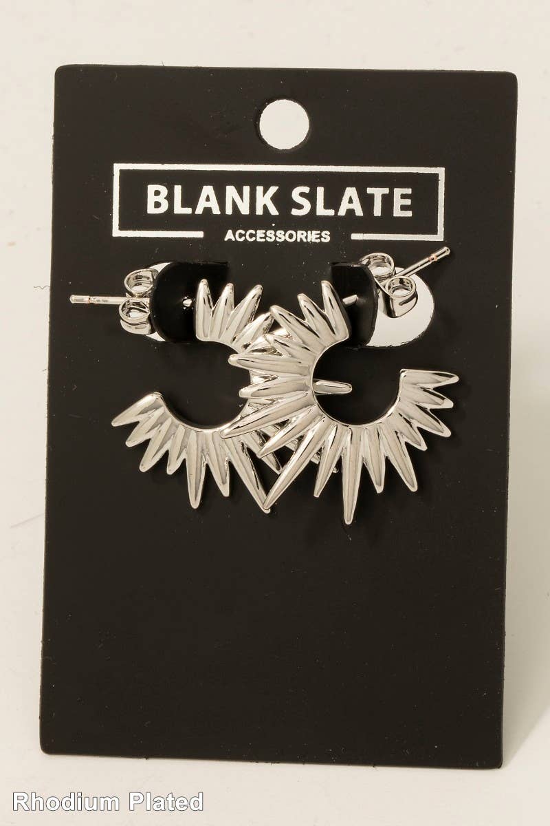 Sunburst Hoop Earrings