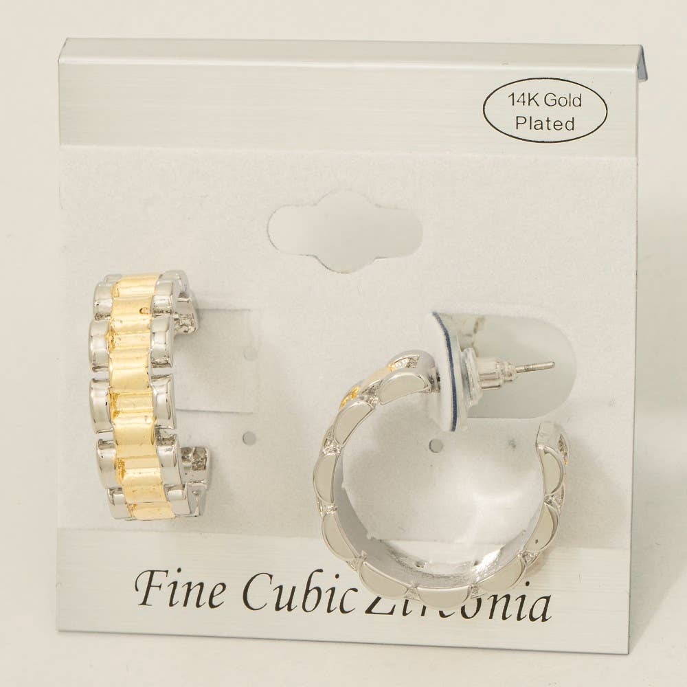 Two Tone Earrings
