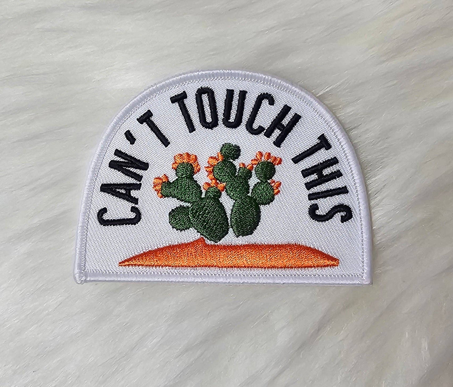 'Can't Touch This' Cactus Embroidery Patch