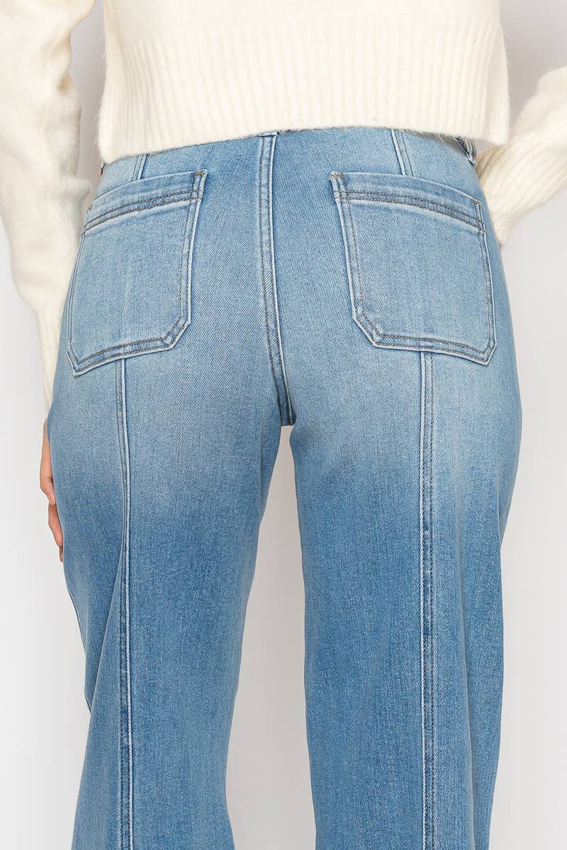 TUMMY CONTROL SLIM PALAZZO JEANS