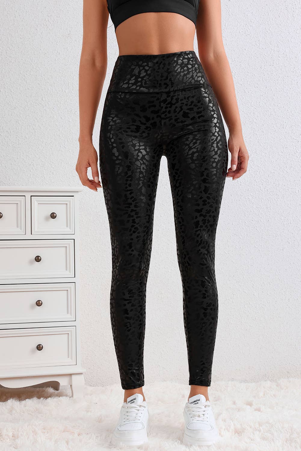Shiny Leopard Leggings