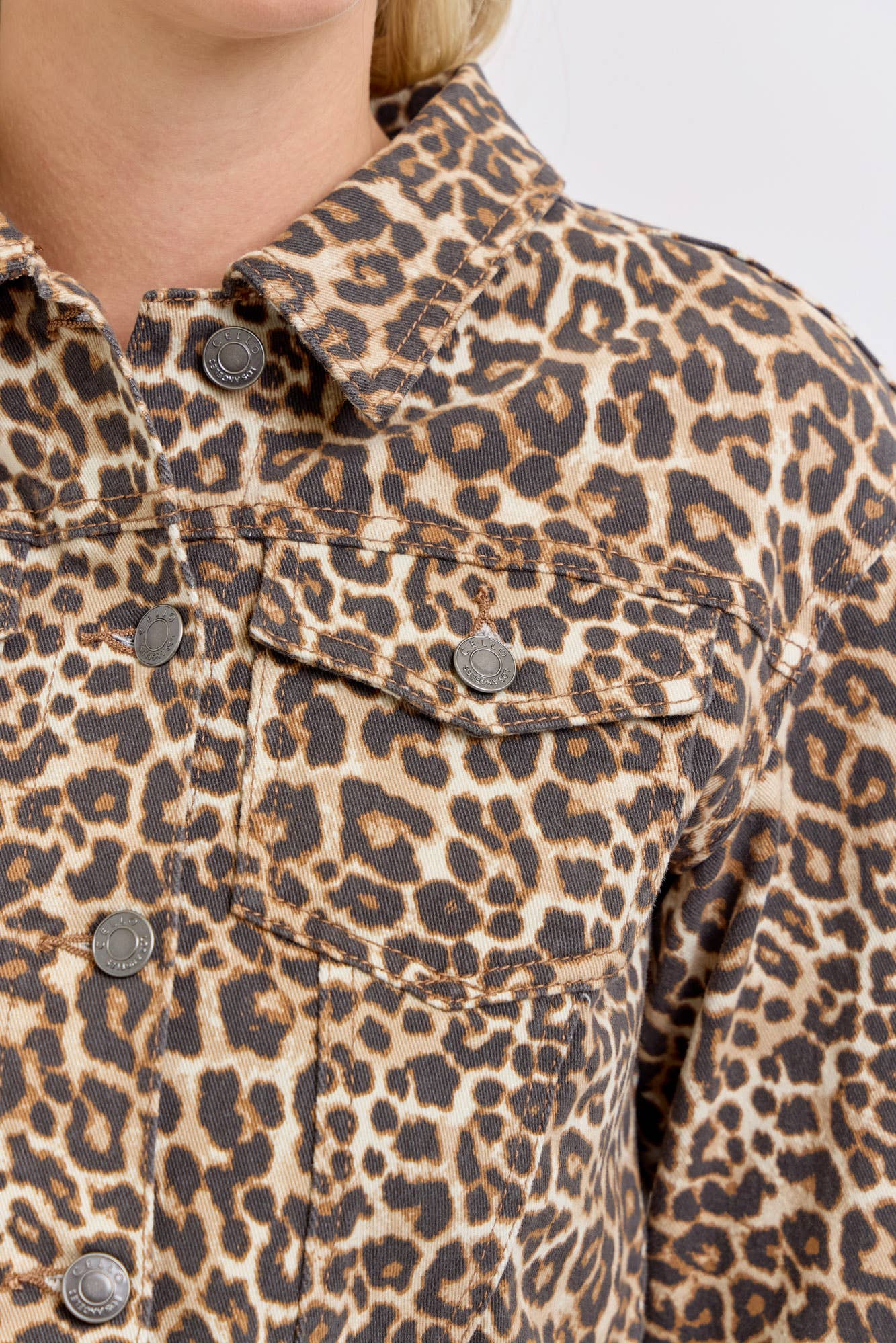 Leopard Cropped Jacket