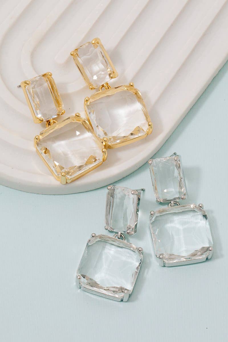 Gem Dangle Earrings