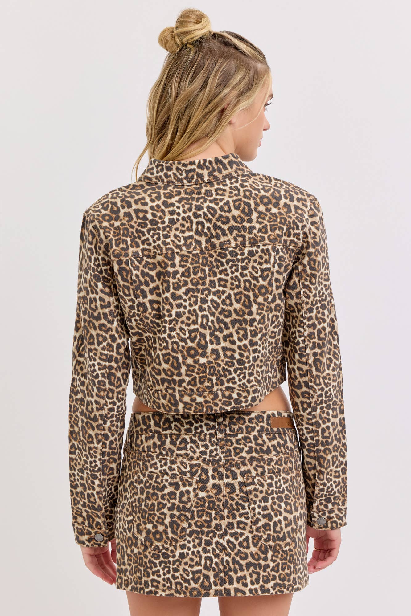 Leopard Cropped Jacket