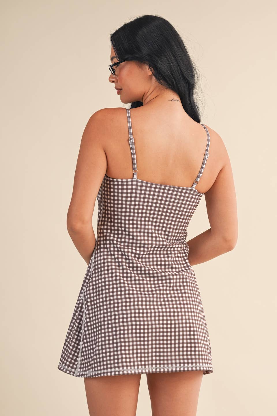 Gingham Print Dress