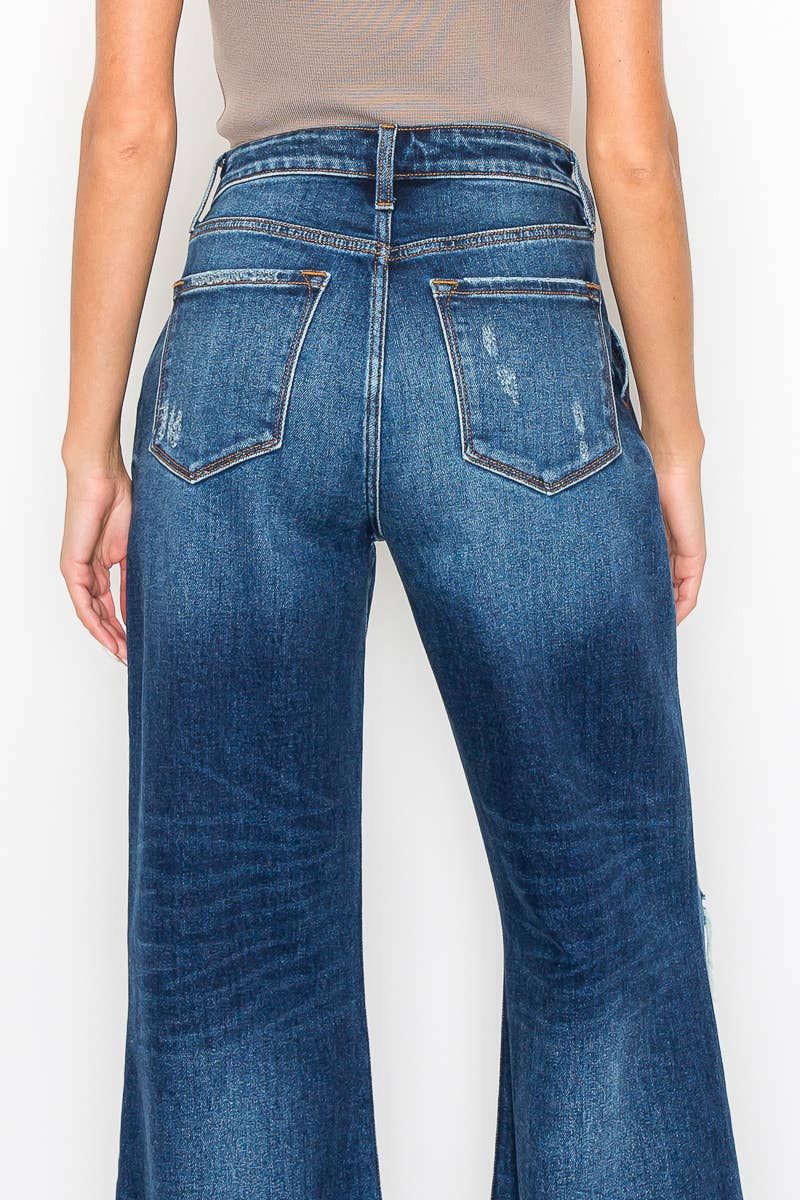 HIGH RISE RELAXED FLARE JEANS