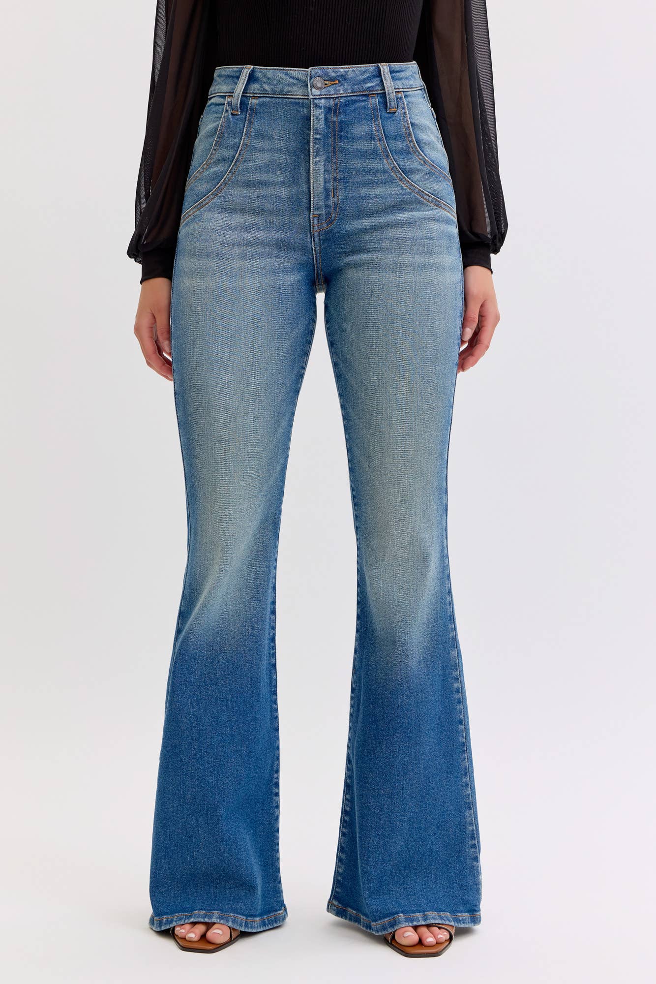 High Rise Wide Leg Jeans