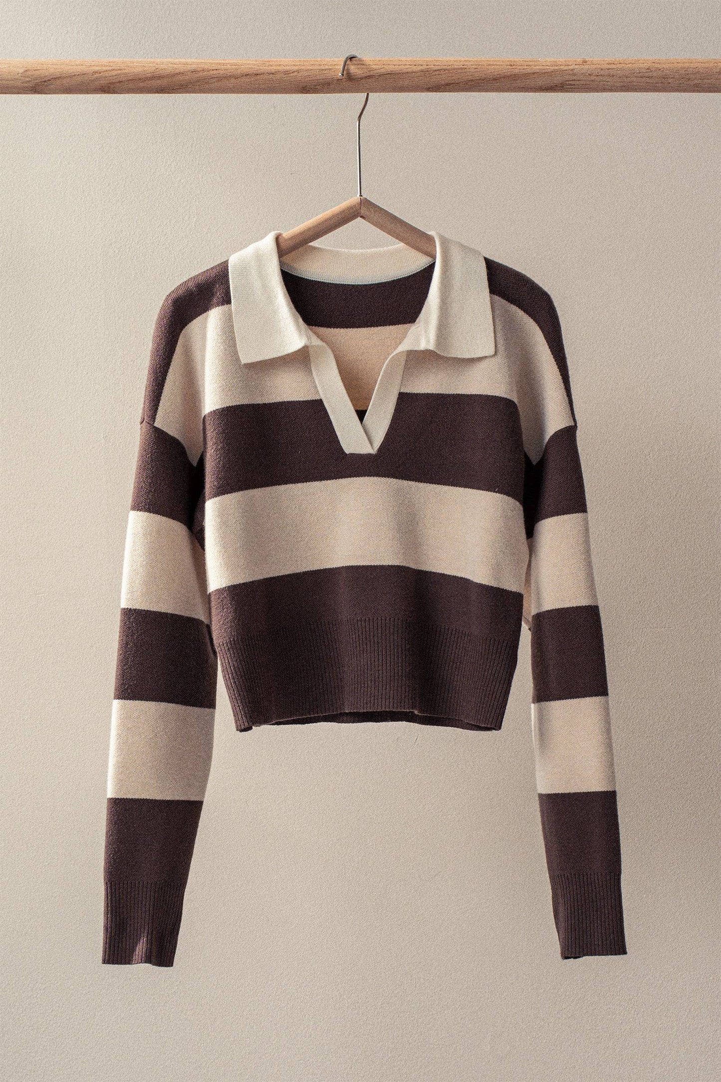 Collared Knit Top