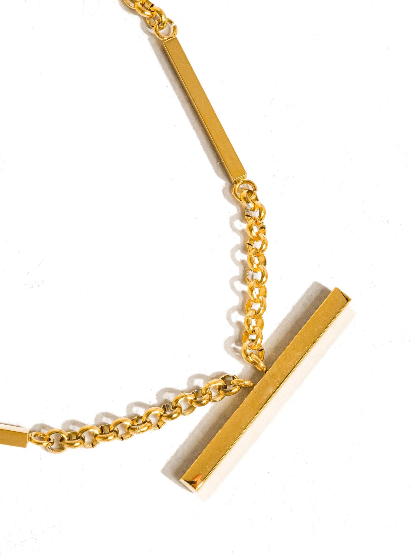 Eli 18K Gold Non-Tarnish Flat Chain Choker