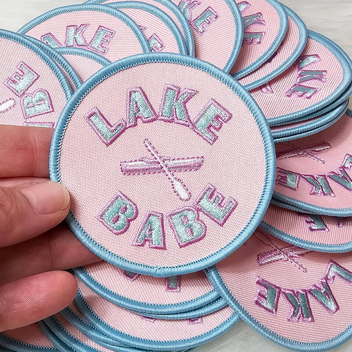 'Lake Babe' Boat Embroidery Patch