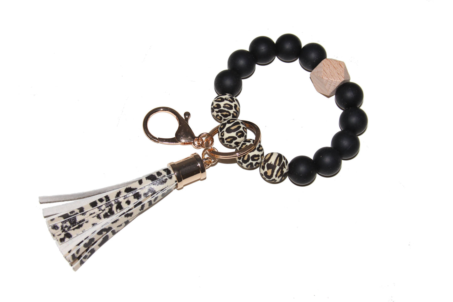 Animal Print Keychain Bracelet