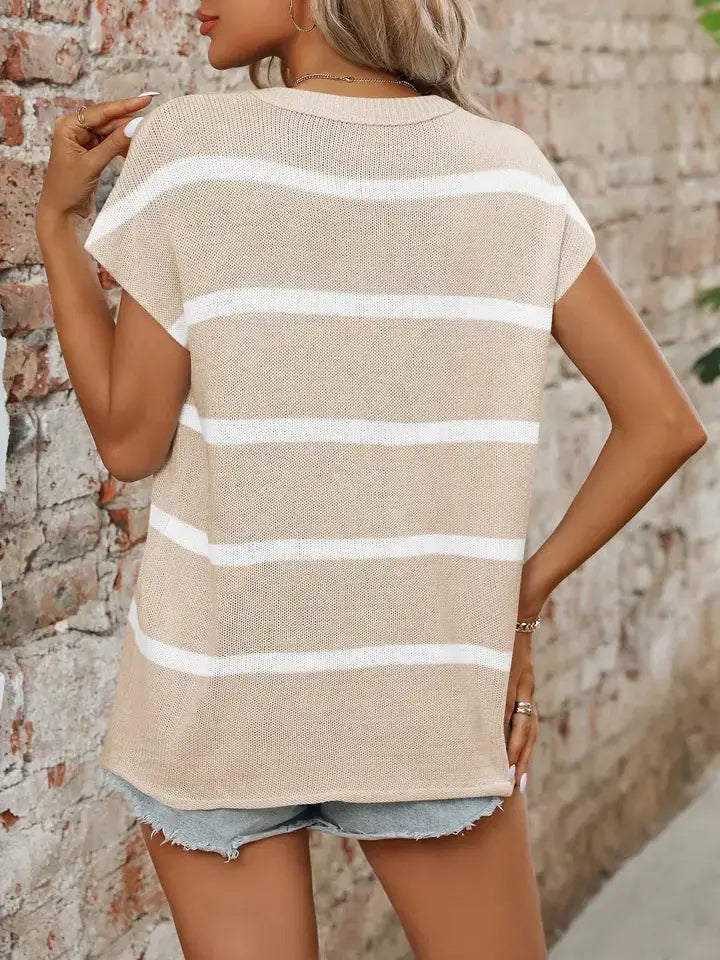 Round Neck Knit Sweater