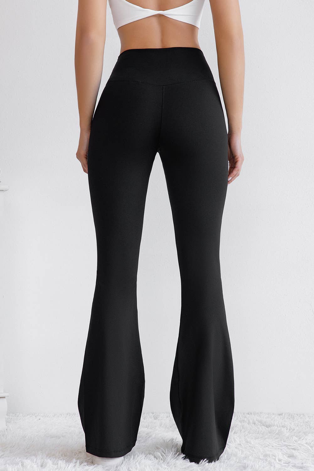 V Waist Flared Leggings