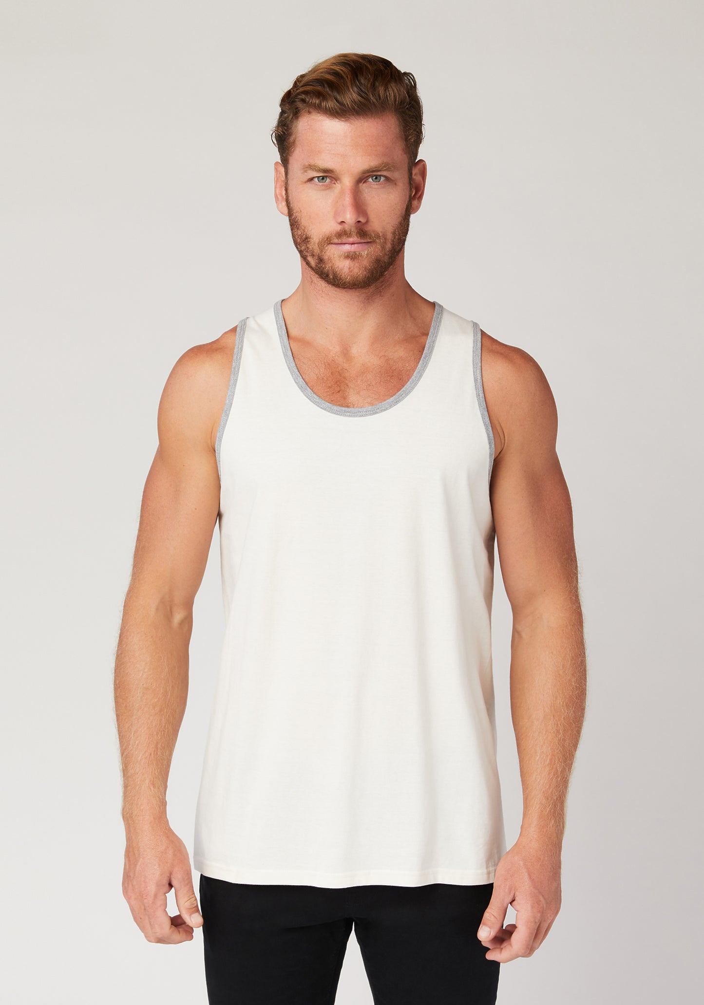 Men's Tank Top, Vintage White, 100% Cotton