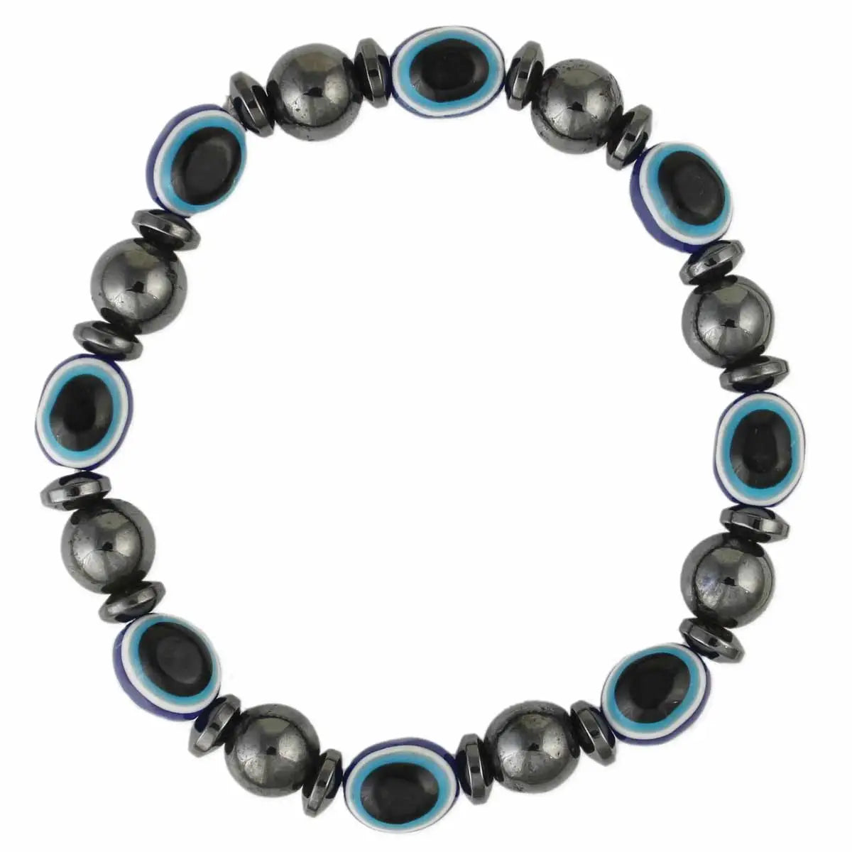 Magnetic Blue Eye Bead Bracelet