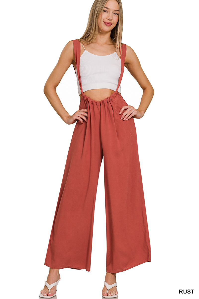 Tieback jumpsuit w/pockets