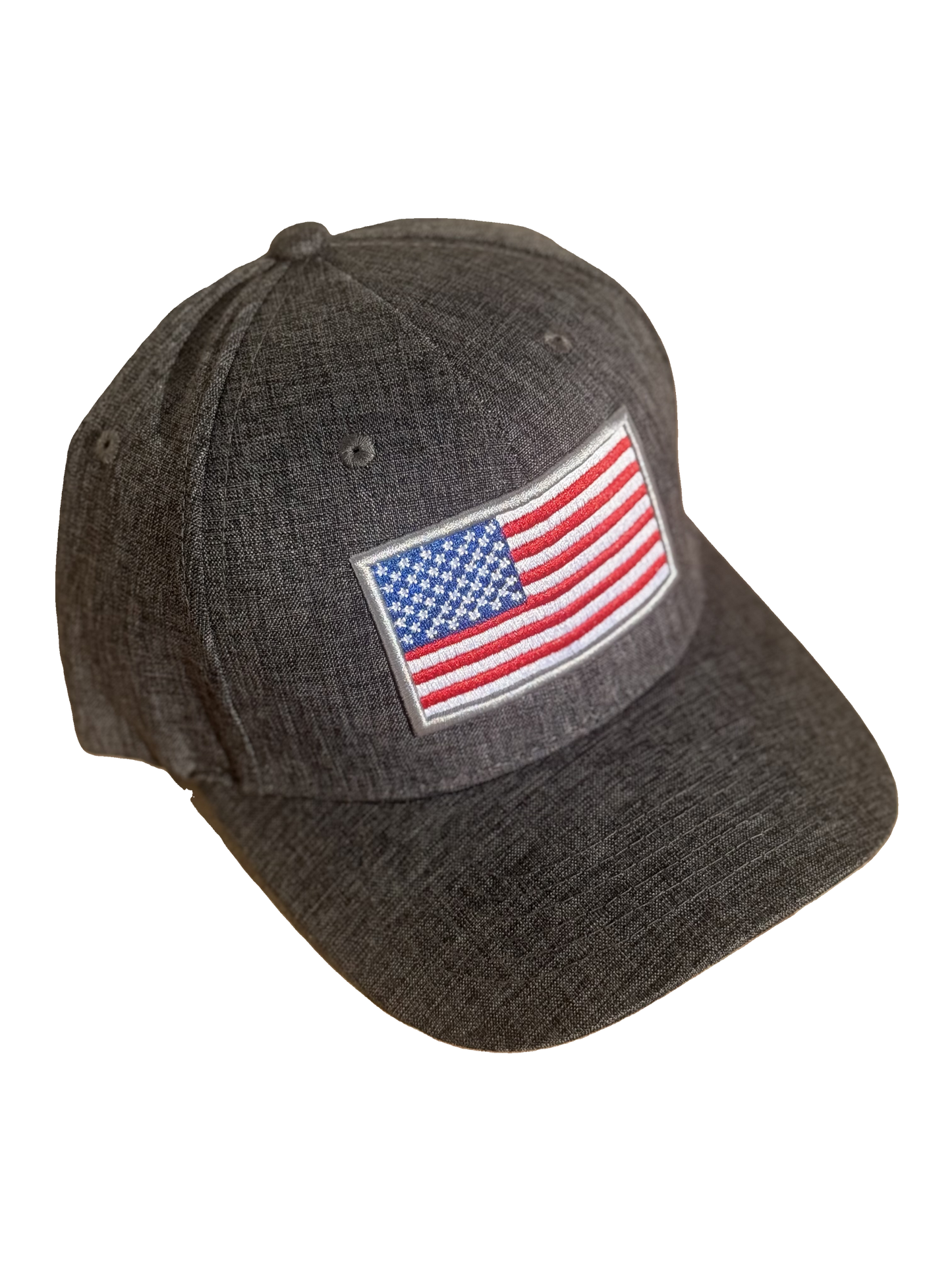 USA Gray Twill Hook & Loop Back