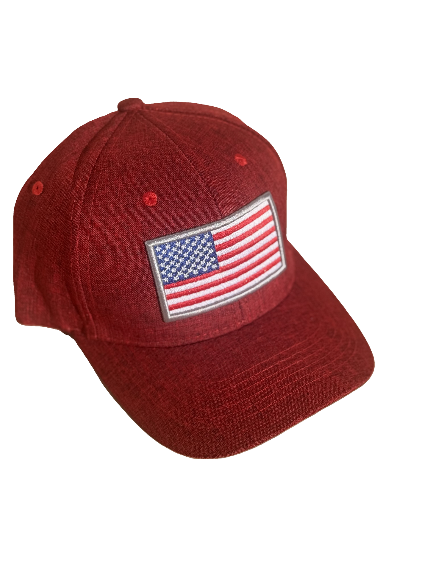 USA Red Twill Hook & Loop Back
