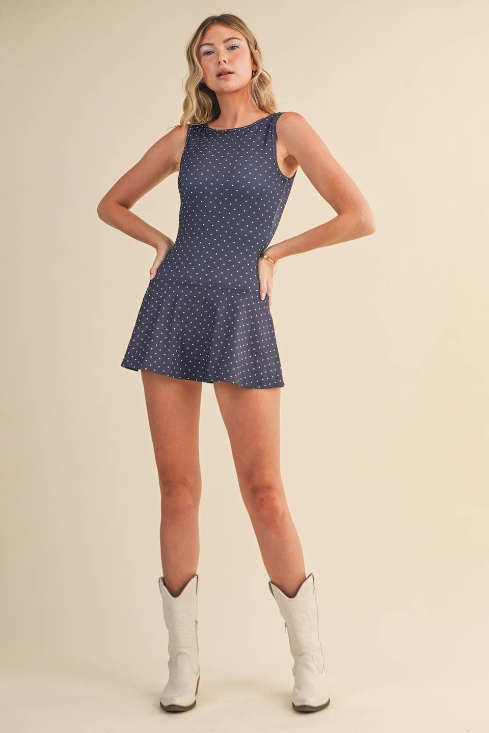 Polka Dot Mini Dress
