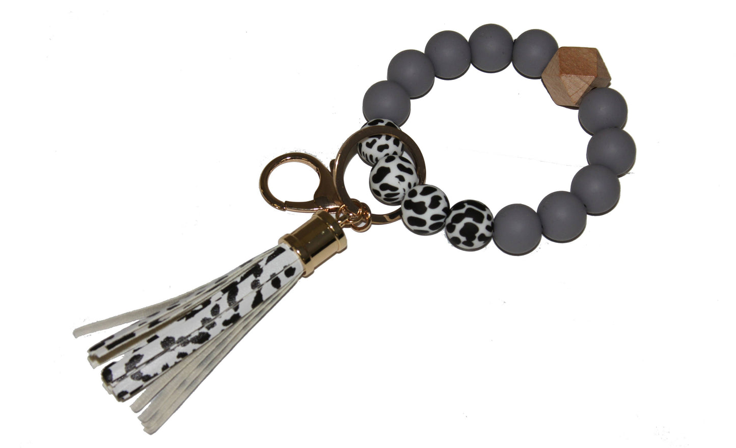 Animal Print Keychain Bracelet
