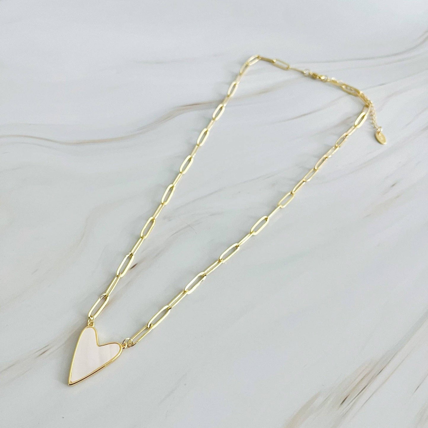 Heart Link Chain Necklace