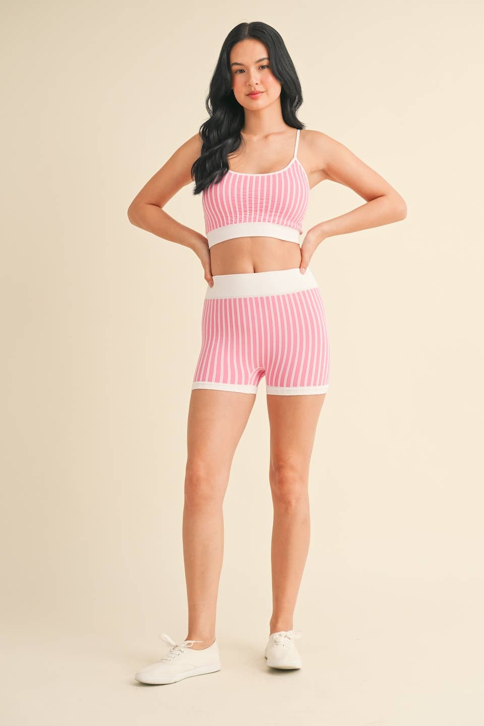 Striped Cami Short Set