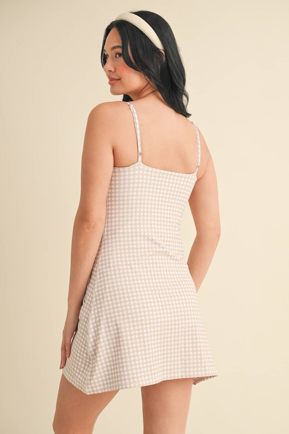 Gingham Print Dress