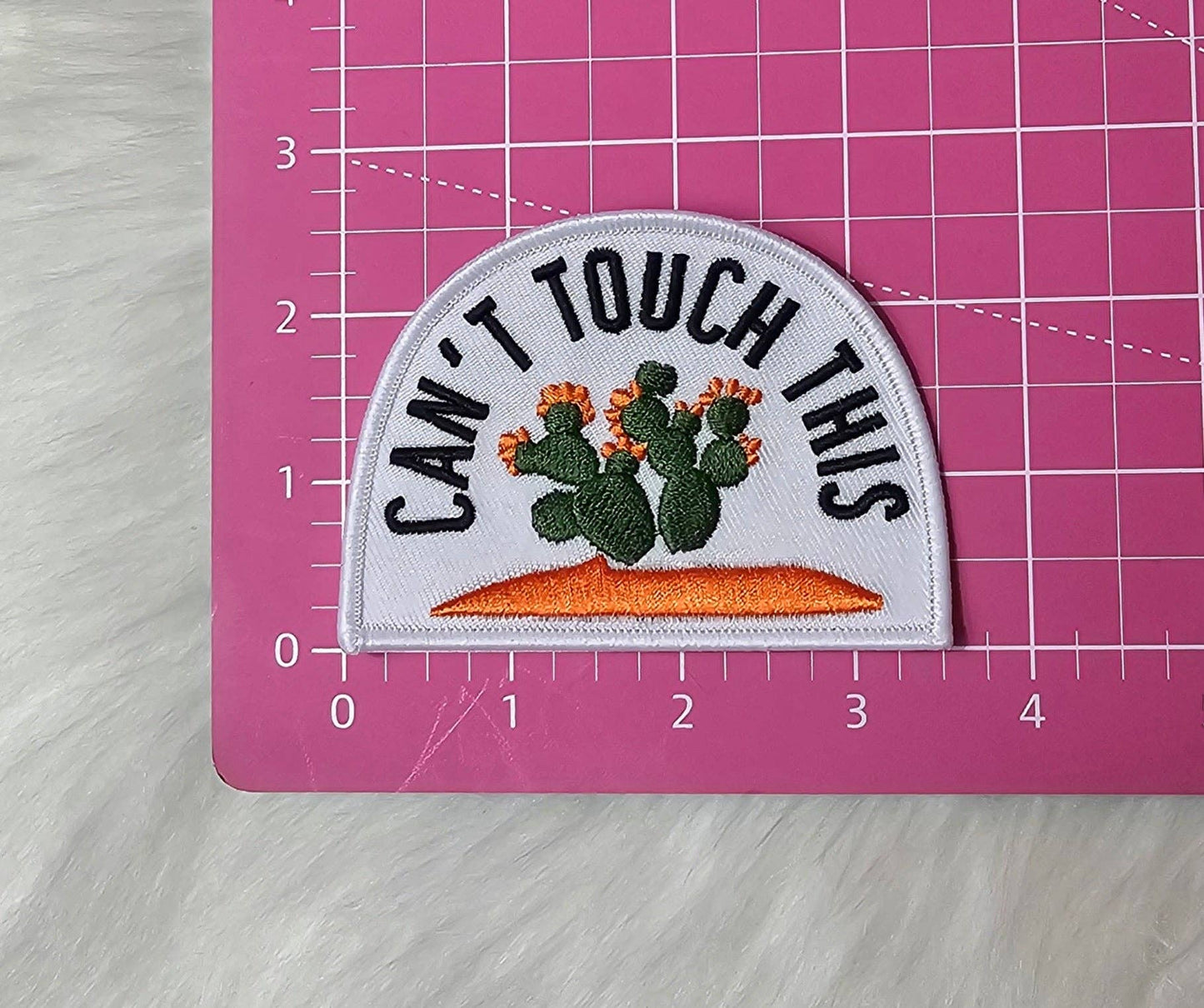 'Can't Touch This' Cactus Embroidery Patch