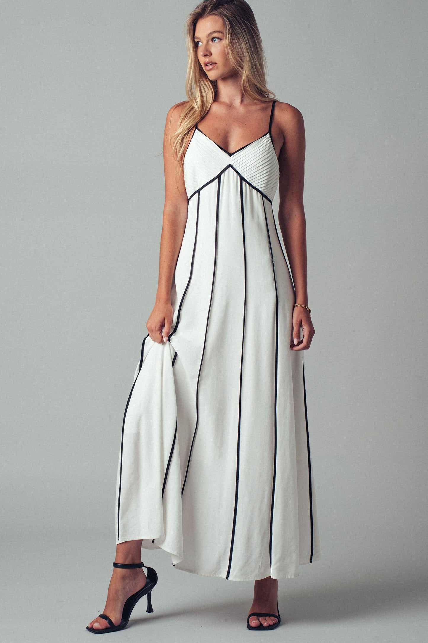 Piping Maxi Dress
