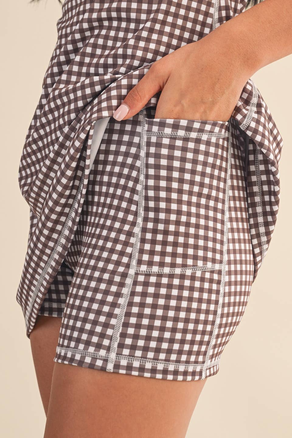 Gingham Print Dress