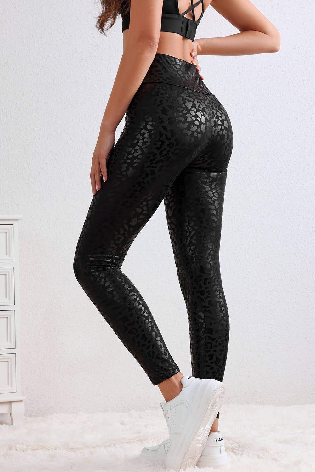 Shiny Leopard Leggings