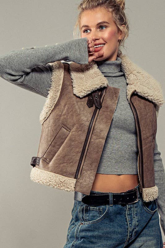 Sherpa Lined Vest