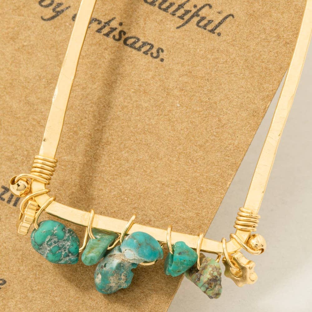 Rectangle Dangle Earrings