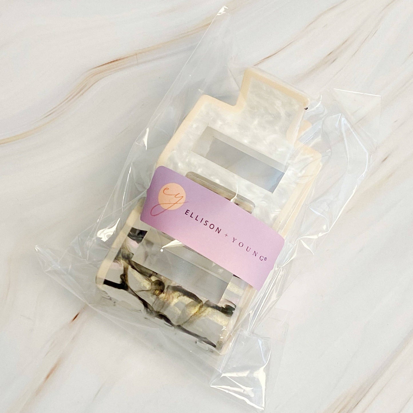 Marble Mix Hair Claw Set