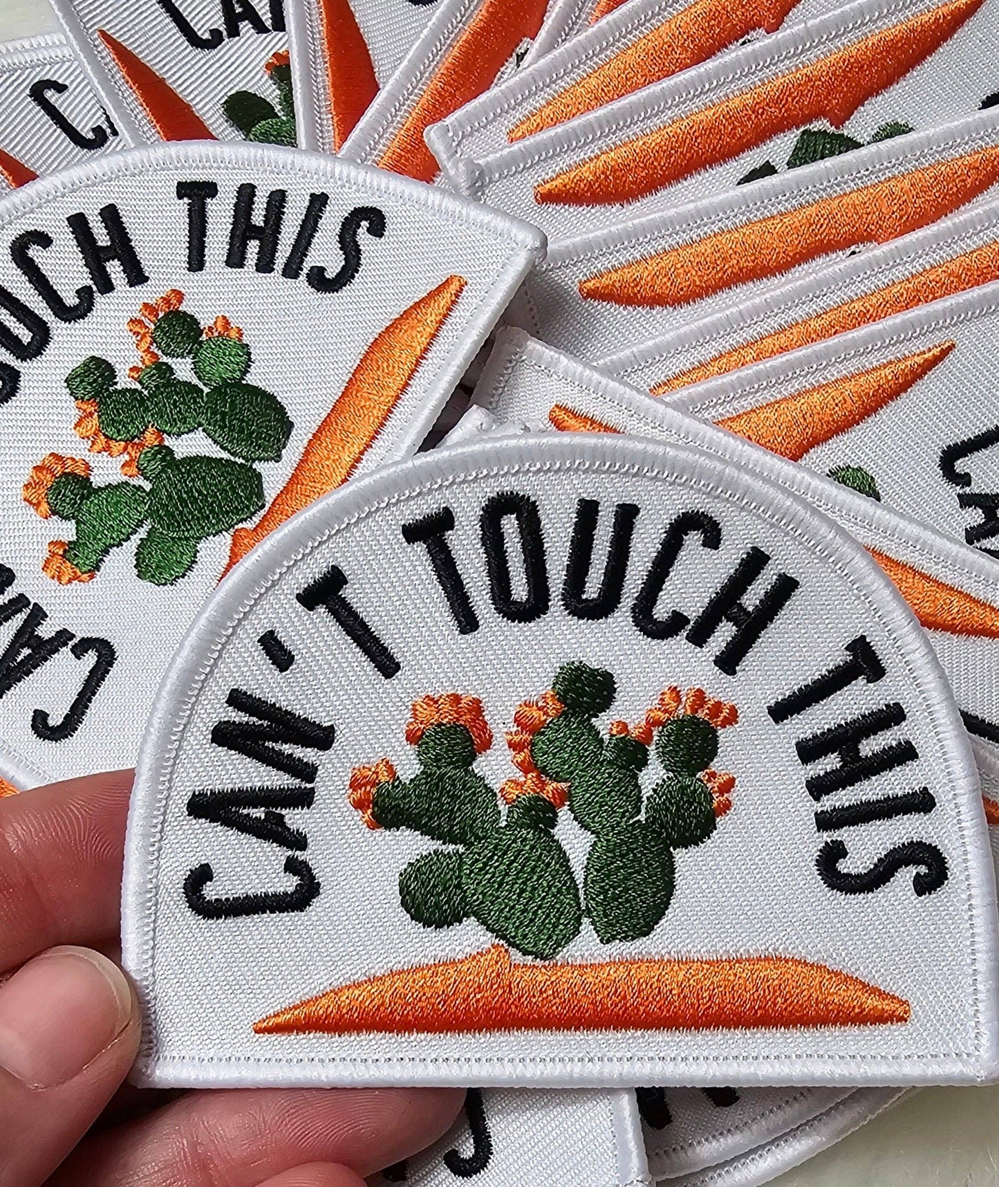 'Can't Touch This' Cactus Embroidery Patch