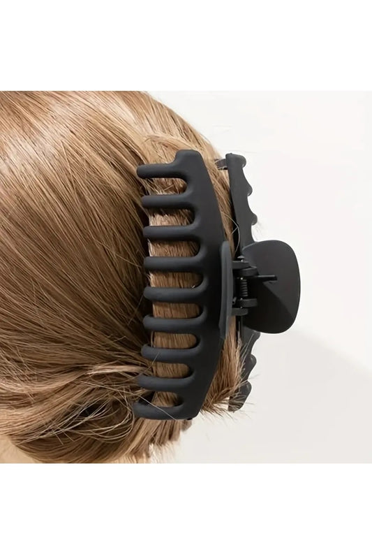 Black Large matte finish hair clip