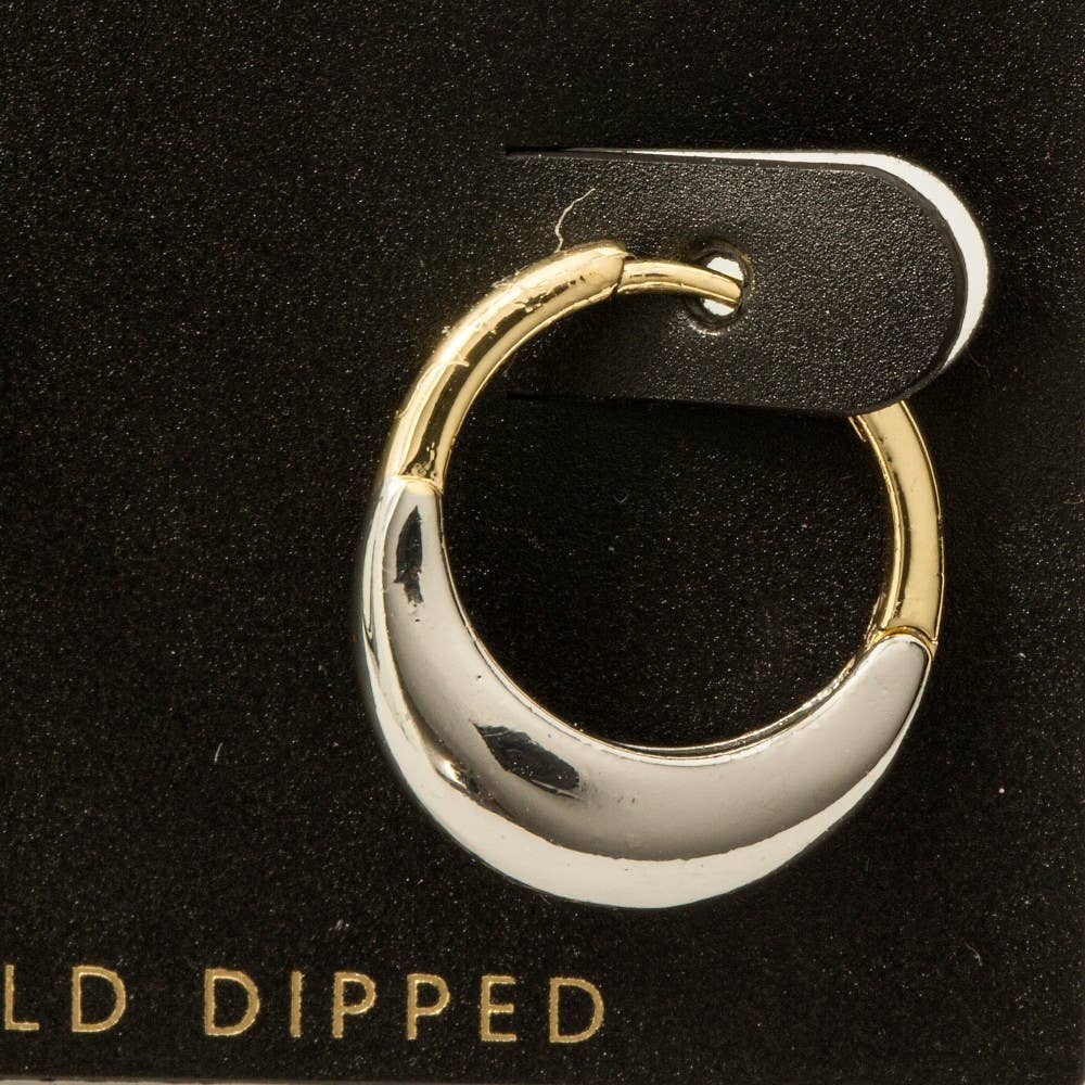 Two Tone Hoop Earrings