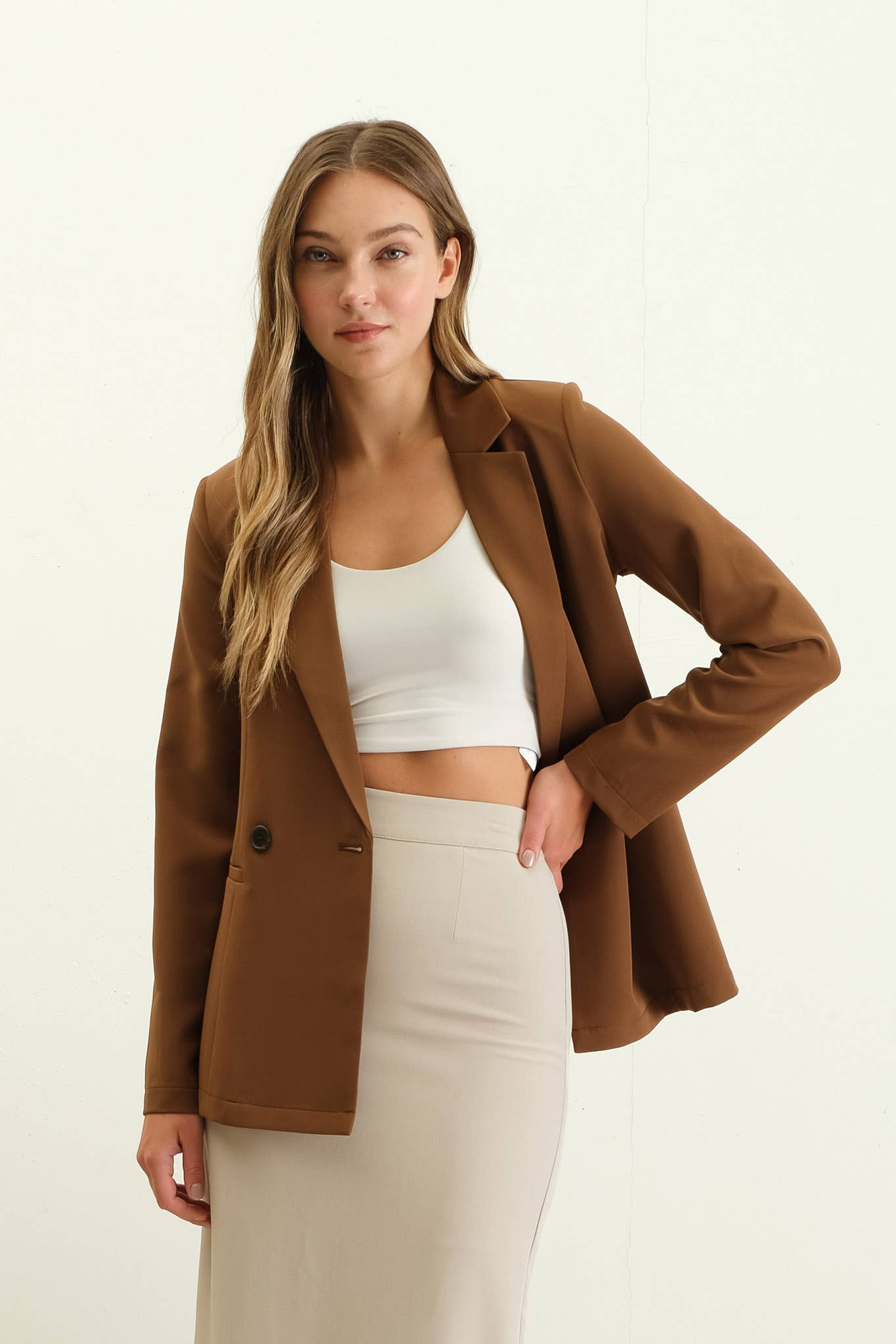 DOUBLE BREASTED BLAZER