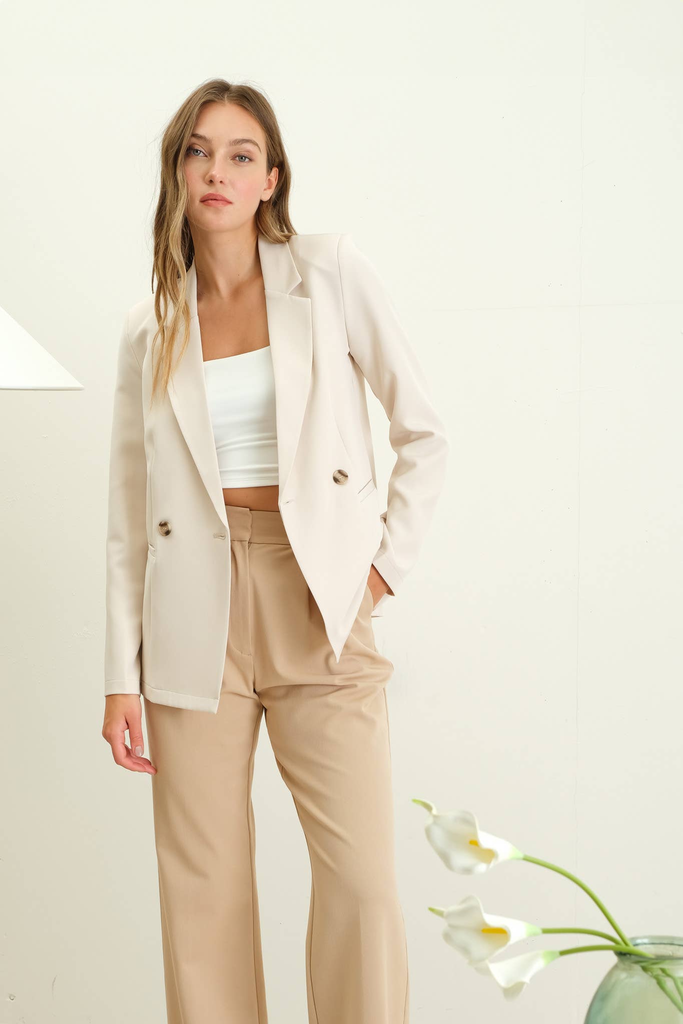 DOUBLE BREASTED BLAZER