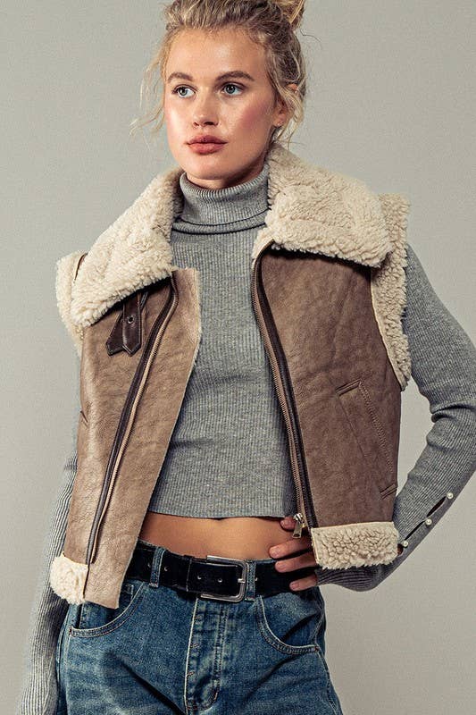 Sherpa Lined Vest