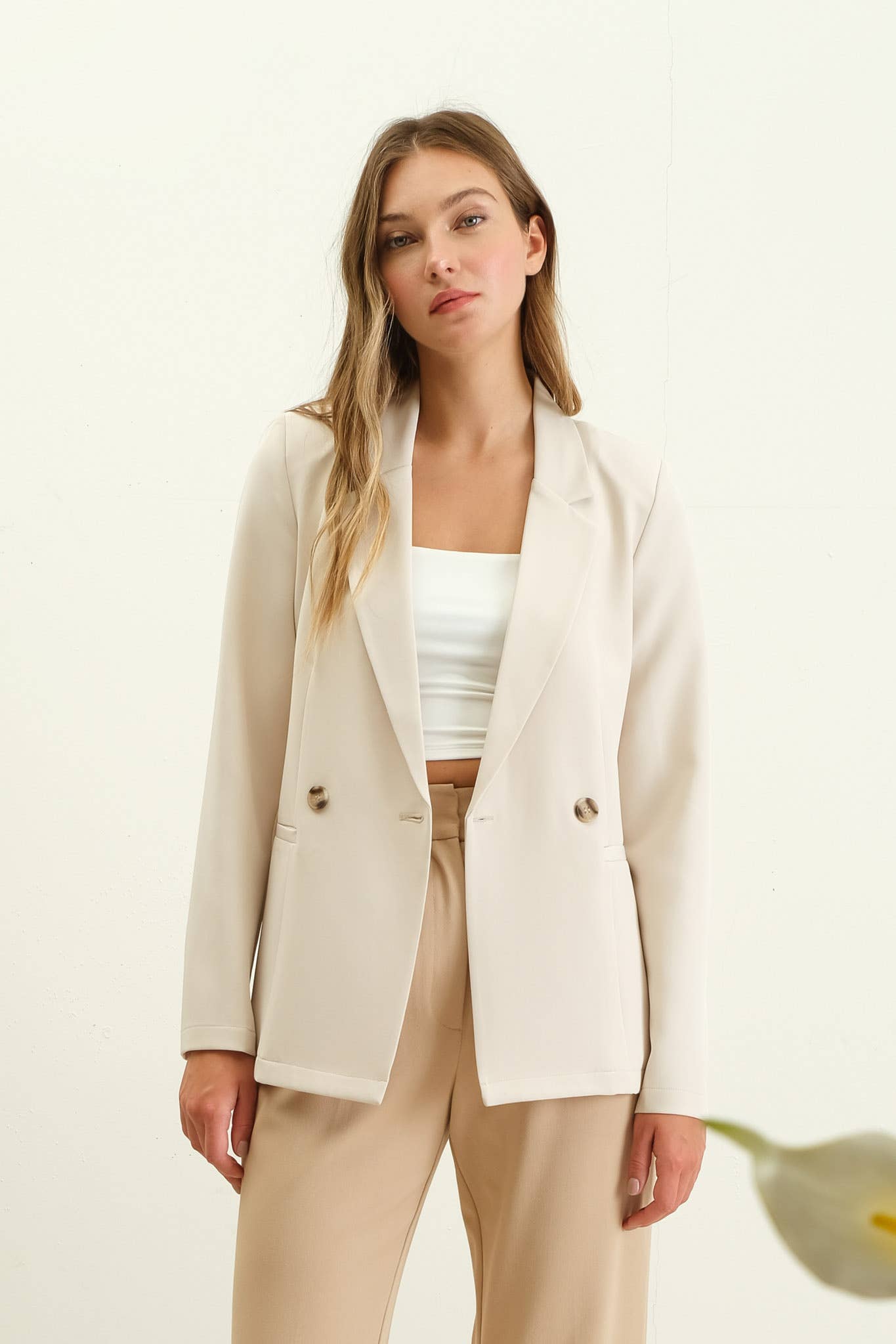 DOUBLE BREASTED BLAZER