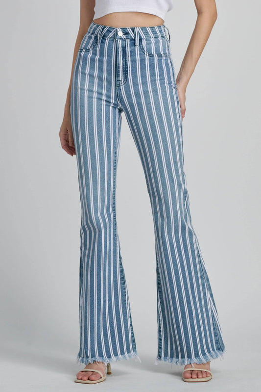High Rise Frayed Hem