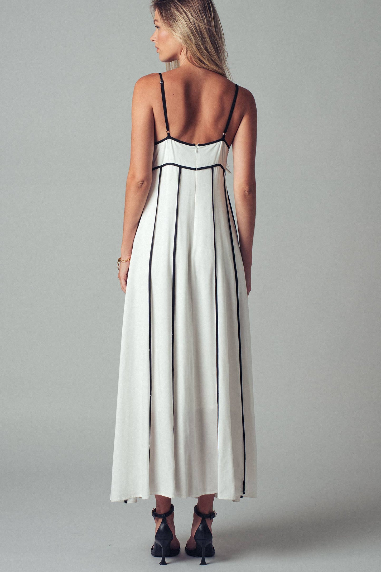 Piping Maxi Dress